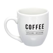 Caneca De Porcelana Manhattan Branca 300ml Para Sucos E Cafés Água