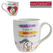 Caneca De Porcelana Meme Mae De Pet Hauskraft 300Ml Caneca De Porcelana Meme Mae De Pet Hauskraft 300Ml