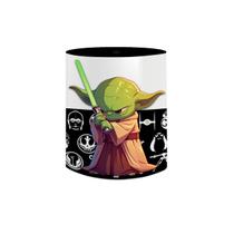 Caneca de Porcelana Mestre Yoda Star Wars Personagens 325mL Caneca de Porcelana Mestre Yoda Star Wars Personagens 325mL