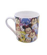 Caneca De Porcelana Mickey e Minnie Tsum Tsum Personagens 250ml Disney
