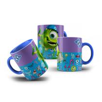 Caneca de Porcelana Mike c/ Capaete Monstros SA Colecionável
