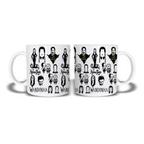 Caneca de Porcelana miniatura familia addams