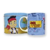 Caneca de Porcelana na Lata Jake e os Piratas 350 ml Disney - DRINA