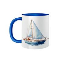 Caneca de Porcelana Navio 325mL