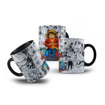 Caneca de Porcelana One Piece Luffy D Monkey Bando do Chapéu