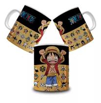 Caneca de Porcelana One Piece - Monkey D. Luffy e Zoro Piratas