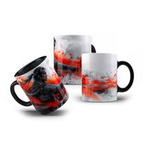 Caneca de Porcelana Onna Musha Mulher Samurai Japão 325mL