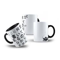 Caneca de Porcelana Oriental Japônes Café Divertida Presente