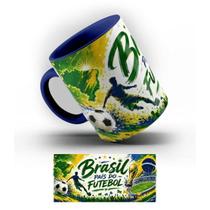 Caneca de Porcelana Pais do Futebol 5 Estrelas 325ml. Caneca de Porcelana Pais do Futebol 5 Estrelas 325ml.