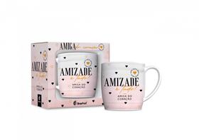 Caneca de porcelana para amiga personalizada - amiga do coração 300ml grande na caixa - presente