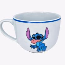 Caneca de Porcelana para Sopa Stitch - 500ml - 1 unidade - Zona Criativa - Rizzo