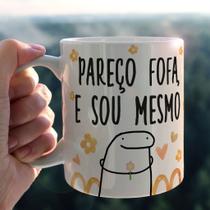 Caneca De Porcelana Pareço Fofa E Sou Mesmo Flork Presente Lembrança