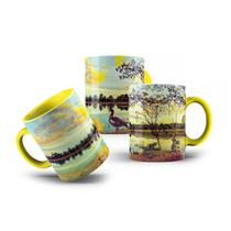 Caneca de Porcelana Parque do Sábia Marreco Natureza Lago Caneca de Porcelana Parque do Sábia Marreco Natureza Lago