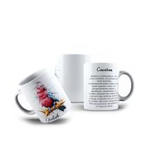Caneca de Porcelana Pássaros Galah Cacatua 325mL