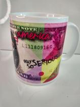 Caneca de porcelana personagens Premium