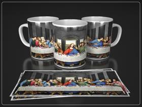Caneca de Porcelana personalizada 325ml Santa Ceia