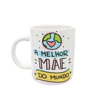 Caneca de Porcelana Personalizada - A Melhor Mãe do Mundo