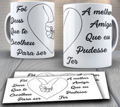 Caneca de porcelana personalizada - amizade, Melhor Amiga