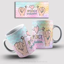 Caneca de Porcelana Personalizada - Amizade