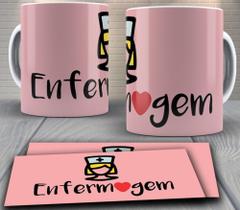 Caneca de porcelana personalizada - com a Profissão Enfermagem
