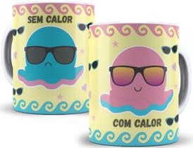 Caneca de porcelana personalizada - engraçadas e divertidas, Polvo humor Calor