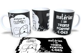 Caneca de Porcelana Personalizada Estampa Professor Varias Materias