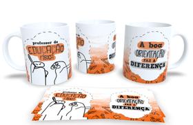 Caneca de Porcelana Personalizada Estampa Professor Varias Materias