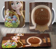 Caneca de porcelana personalizada - Feliz Páscoa