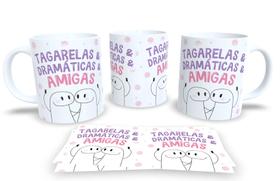 Caneca de Porcelana Personalizada Flork Amizades Com Frases Divertidas e Deboche P19