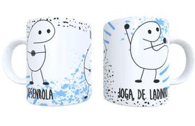 Caneca de Porcelana Personalizada Flork Desenrola Bate Joga de Ladinho