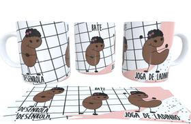 Caneca de Porcelana Personalizada Flork Desenrola Bate Joga de Ladinho
