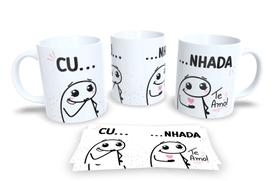 Caneca de Porcelana Personalizada Flork Engraçadas, Divertidas e Deboche Pack6