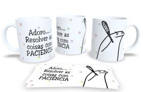 Caneca de Porcelana Personalizada Flork Frases Engraçadas, Divertidas e Deboche P12