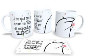 Caneca de Porcelana Personalizada Flork Frases Engraçadas, Divertidas e Deboche P12