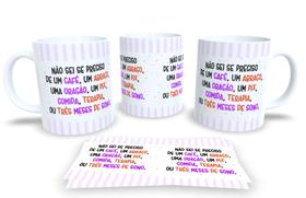 Caneca de Porcelana Personalizada Flork Frases Engraçadas, Divertidas e Deboche P16