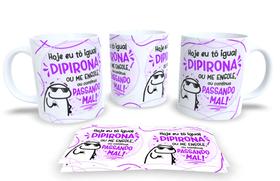 Caneca de Porcelana Personalizada Flork Frases Engraçadas, Divertidas e Deboche P16