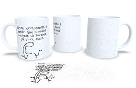 Caneca de Porcelana Personalizada Flork Frases Engraçadas, Divertidas Pack4