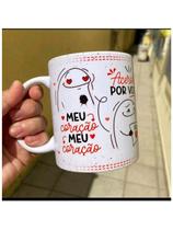 Caneca de Porcelana Personalizada Flork "Meu coração acerola por você"