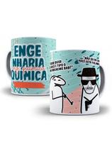 Caneca de porcelana Personalizada Flork Profissão ENGENHARIA QUIMICA 325ml