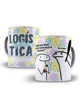 Caneca de porcelana Personalizada Flork Profissão LOGISTICA 325ml