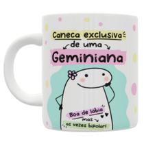 Caneca de porcelana personalizada FLORK - Signo Gêmeos - Geminiana