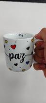 Caneca de porcelana personalizada frase Paz , Produto de 1ª Qualidade Caneca de porcelana personalizada frase Paz , Produto de 1ª Qualidade