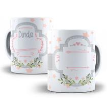 Caneca de porcelana personalizada - Madrinha de Batismo