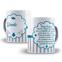 Caneca de porcelana personalizada - Padrinho de Batismo