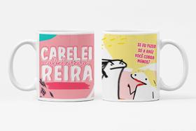 Caneca de Porcelana Personalizada Profissão Cabeleleira