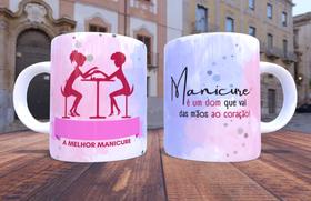 Caneca de Porcelana Personalizada Profissão Manicure