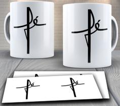 Caneca de porcelana personalizada - religiosa, evangélica e católica, Fé