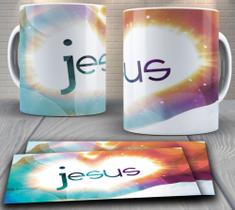 Caneca de porcelana personalizada - religiosa, evangélica e católica, Jesus
