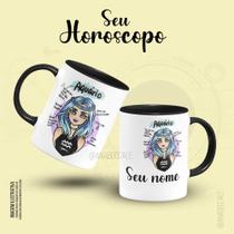 Caneca de Porcelana Personalizada " Signo AQUÁRIO "