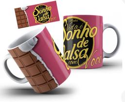 Caneca de Porcelana Personalizada Sonho de Valsa 300ml